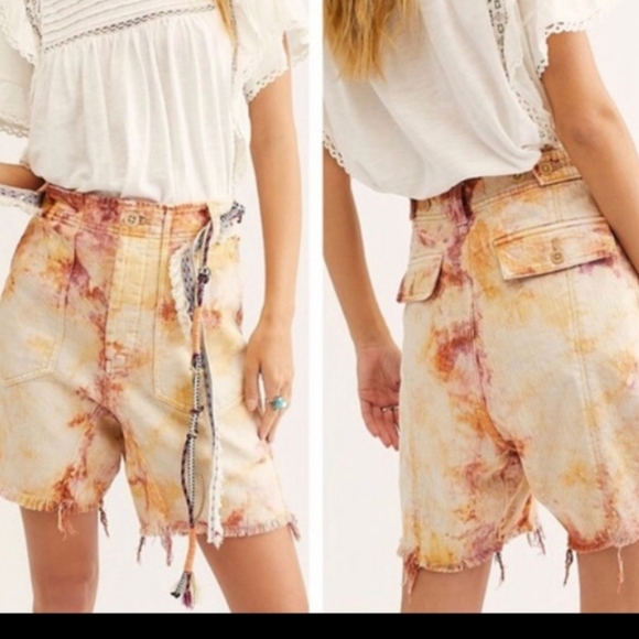 FREE PEOPLE she's a legend tye dye shorts. - Picture 2 of 5